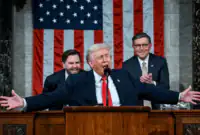 طولانیترین سخنرانی تاریخ کنگره با محور اقتصاد آمریکا؛ ترامپ از عصر طلایی گفت طولانیترین سخنرانی تاریخ کنگره با محور اقتصاد آمریکا؛ ترامپ از عصر طلایی گفت