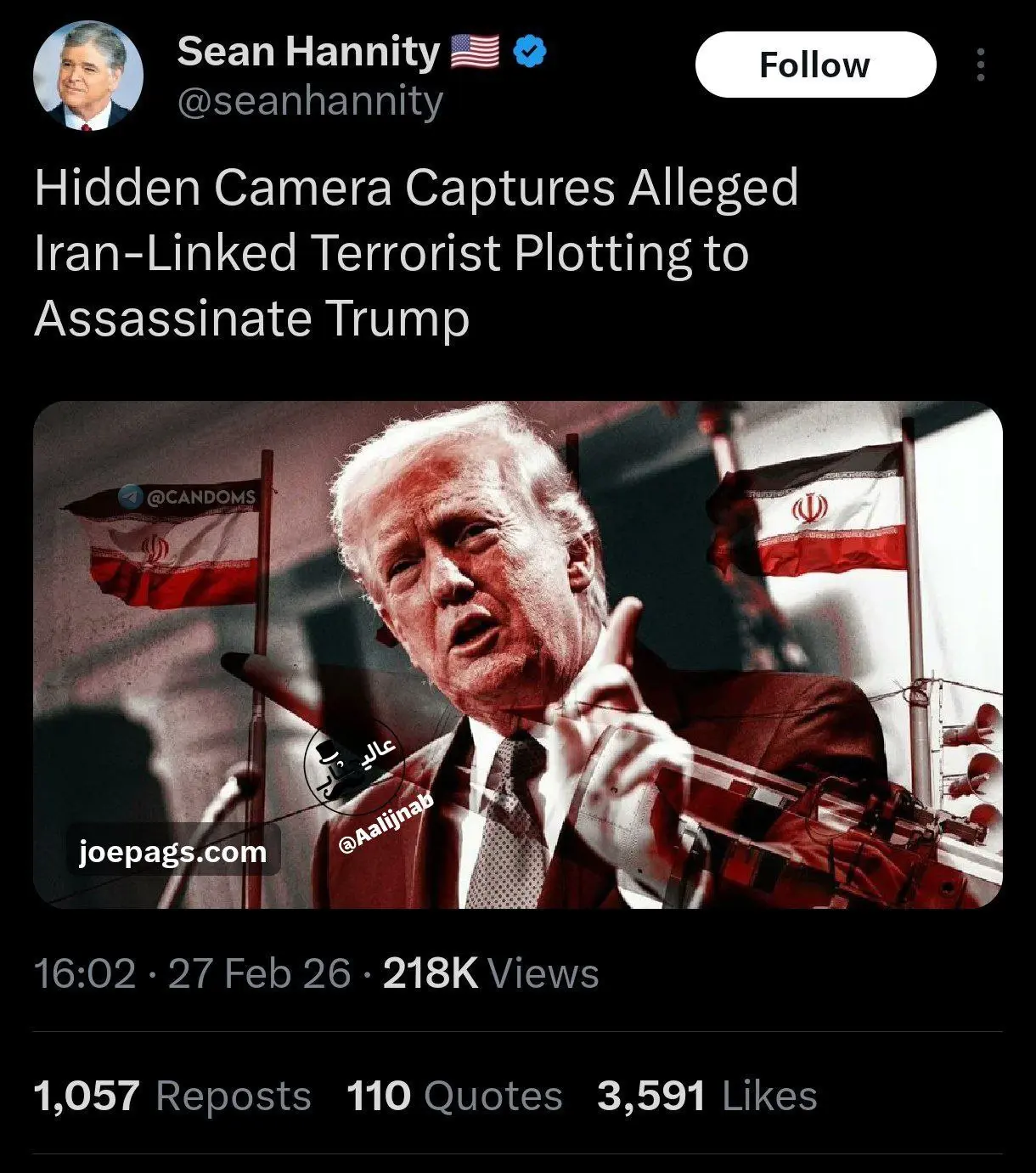 ادعای نقش ایران در طراحی نقشه ترور ترامپ+ عکس