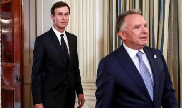 لحظه حرکت ویتکاف و کوشنر به سمت جلسه مذاکرات