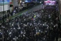 تصاویری از تجمع امشب مردم کرج در خیابان‌ها