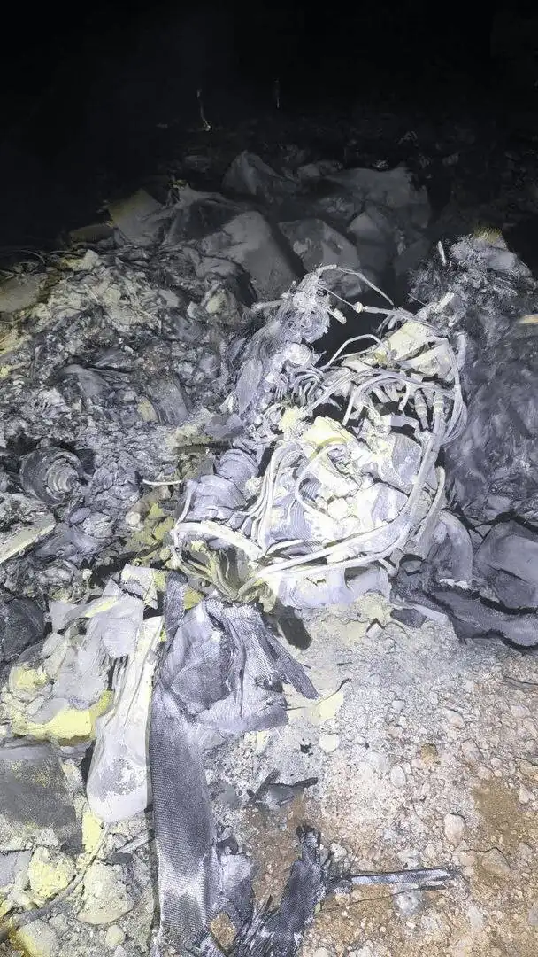 اولین تصاویر از پهپاد سرنگون شده اسرائیل در خرم آباد