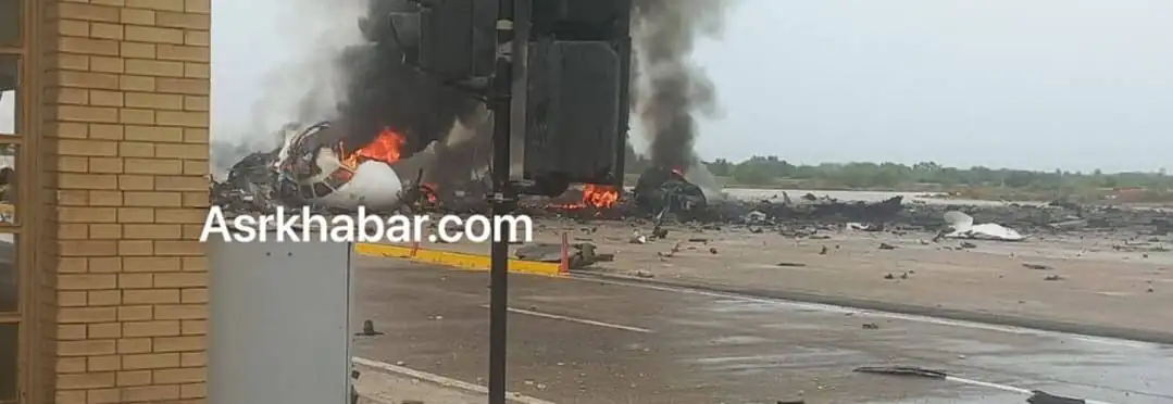 فوری/ هواپیمای ایران‌ایر در بوشهر منهدم شد+ عکس