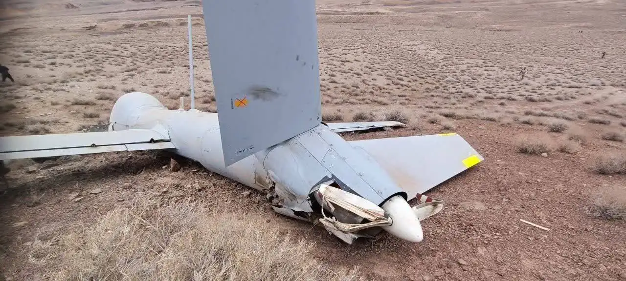 یک پهپاد مسلح هرمس ۹۰۰ اسرائیلی هدف قرار گرفت + تصاویر