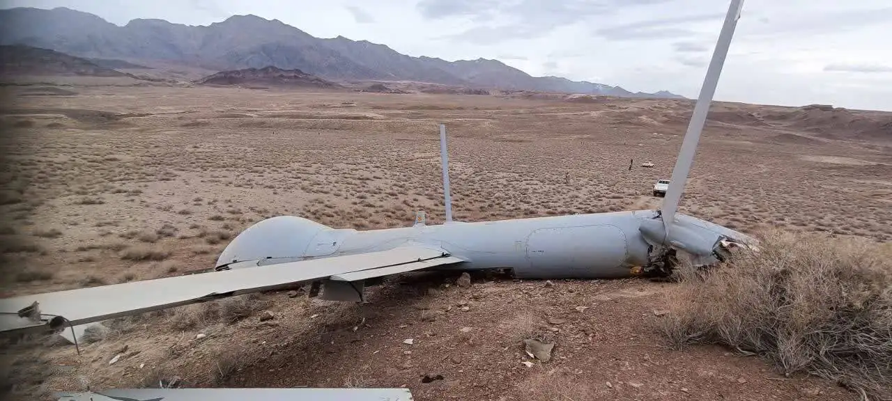 یک پهپاد مسلح هرمس ۹۰۰ اسرائیلی هدف قرار گرفت + تصاویر