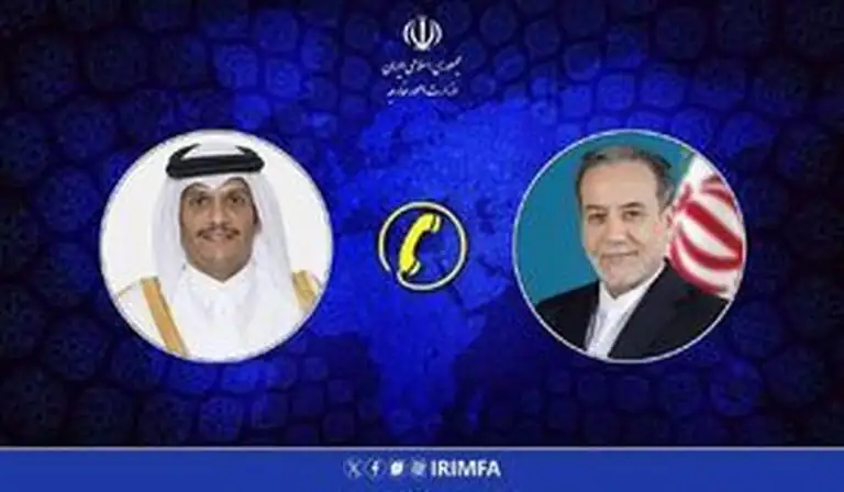 گفتگوی عراقچی با وزیر امورخارجه قطر درمورد حملات موشکی و پهپادی ایران