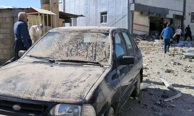 حمله موشکی به یک فروشگاه مواد غذایی در خمین/ ۲ شهید و ۱۶ مجروح