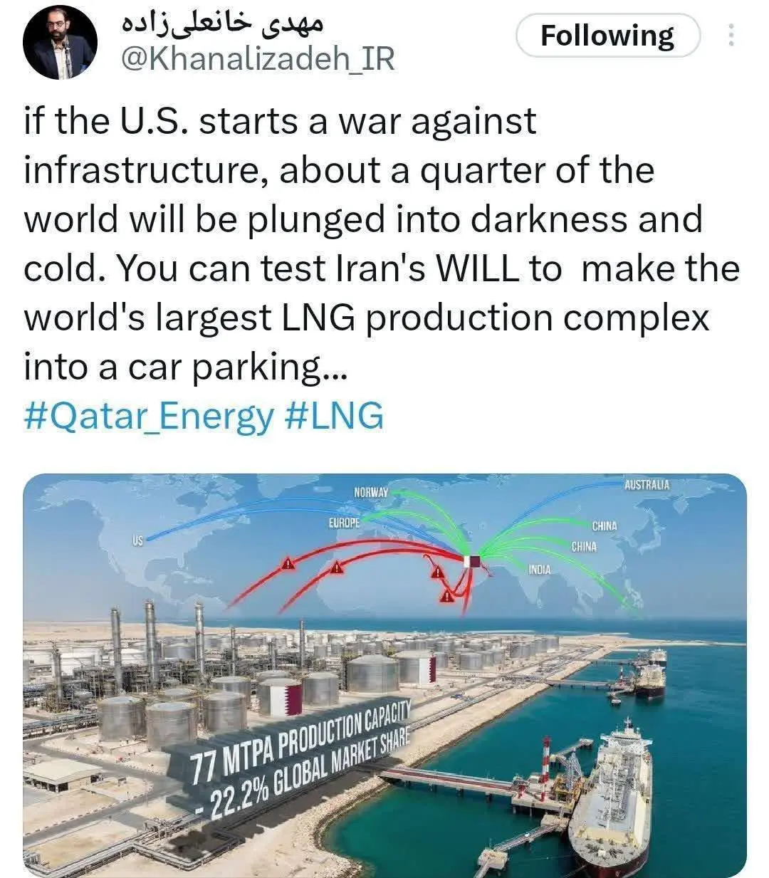 پیشبینی شوکه کننده کارشناس صداوسیما از احتمالات جنگ پیشبینی شوکه کننده کارشناس صداوسیما از احتمالات جنگ