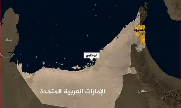 حمله شدید به یک پایگاه در امارات / الفجیره در آتش می‌سوزد