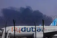 فرودگاه دوبی در پی حمله پهپادی ایران به مخزن سوخت + تصاویر