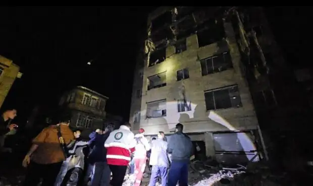 حمله هوایی به یک ساختمان مسکونی در ارومیه