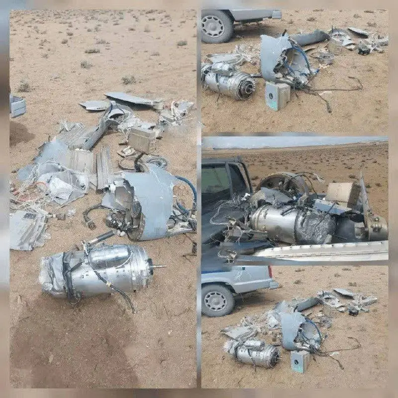 انهدام پهپاد هرون ۹۰۰ اسرائیلی در استان مرکزی + عکس