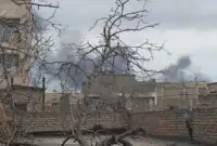 اصابت یک پرتابه به مخزن سوخت در فرودگاه مشهد و شهرک صنعتی نیشابور