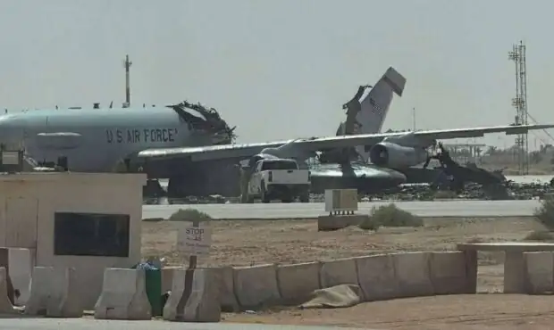 تصاویر هواپیمای آواکس‌ای۳ آمریکایی نابود شده منتشر شد/ کلش ریپورت گزارش کرد + تصاویر