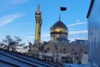 آسیب دیدن حسینیه اعظم زنجان در پی حمله هوایی + تصویر