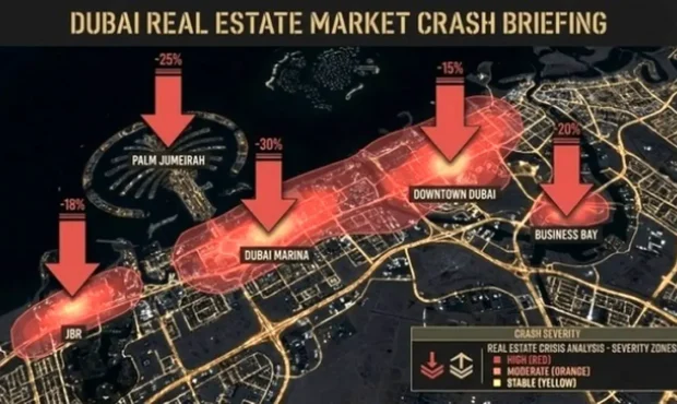 سقوط وحشتناک در دبی / ملک مفت شد!