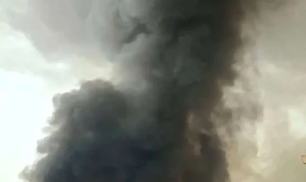 تصویر خوف انگیز از موشکی که به پل B ۱ کرج شلیک شد