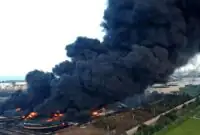 آتش‌سوزی گسترده در پالایشگاه «الاحمدی» کویت به دنبال اصابت یک پهپاد