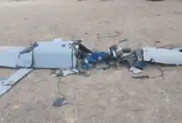 انهدام یک موشک کروز در آسمان استان مرکزی + تصاویر