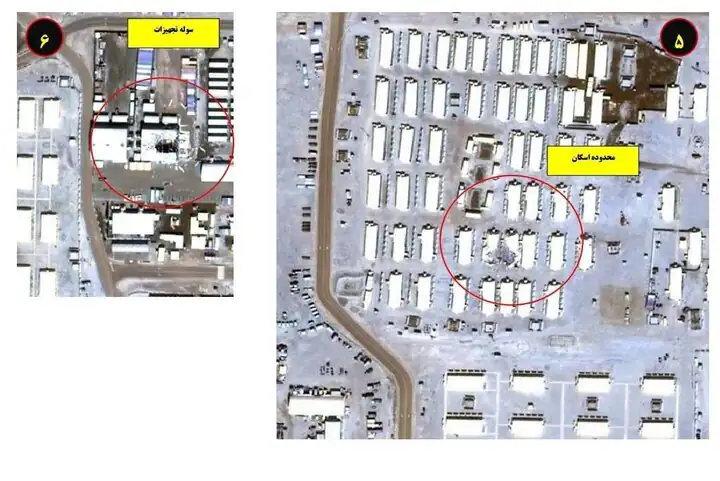 تصاویر ماهوارهای اصابت پهپادهای ارتش به پایگاه العدیری تصاویر ماهوارهای اصابت پهپادهای ارتش به پایگاه العدیری