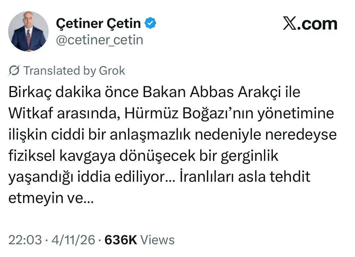 درگیری فیزیکی عراقچی و ویتکاف در مذاکرات اسلام آباد / خبرنگار ترک فاش کرد