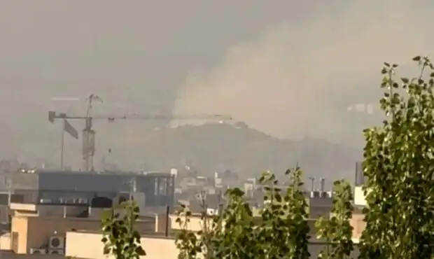 فوری / مشاهده ستون دود در پالایشگاه و انبار نفت تهران