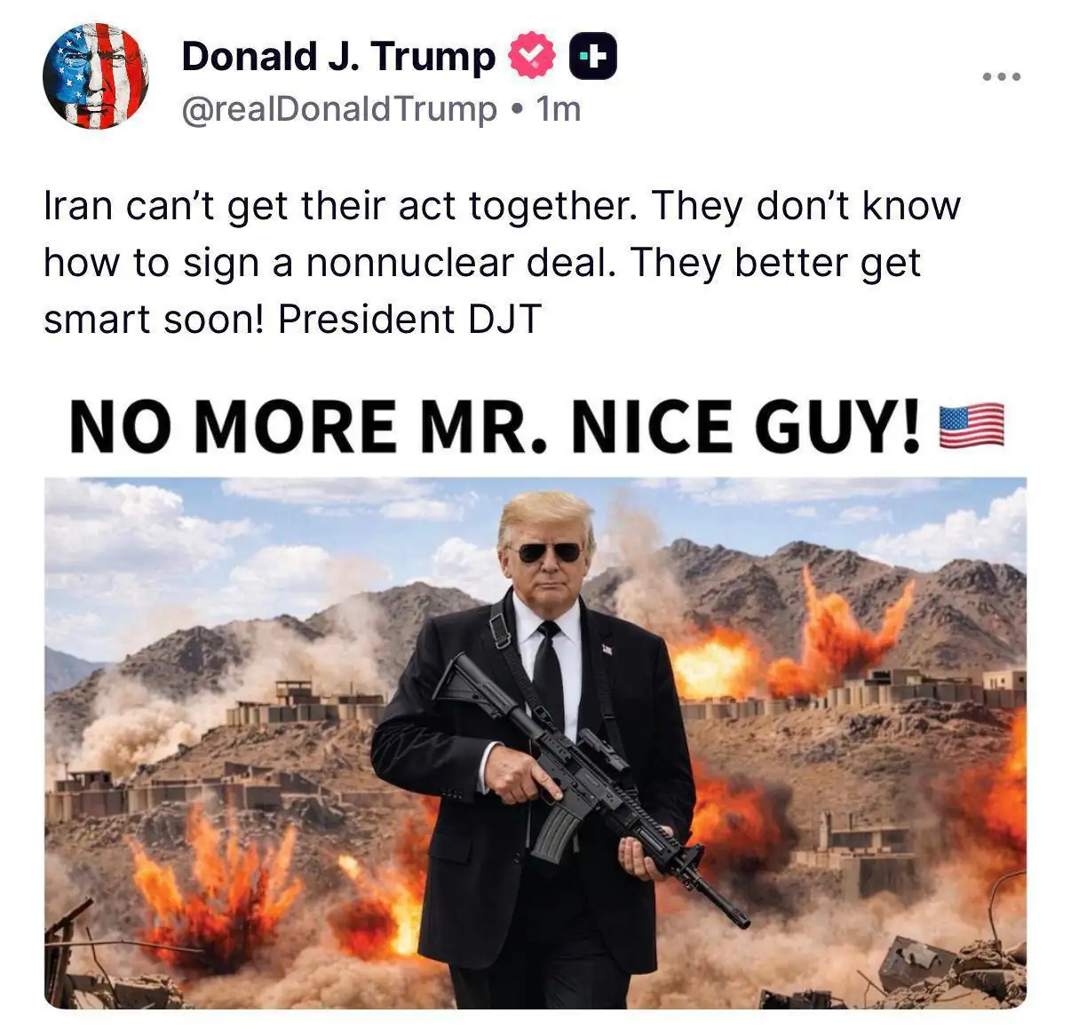 تهدید جدید ترامپ علیه ایران / دیگر خبری از آقای خوب نیست!