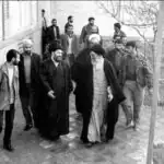 حضور رهبرشهید انقلاب در منزل امام (ره) در شهر قم