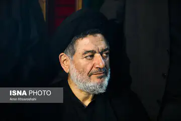 برادر رهبر شهید انقلاب در مراسم سالگرد محتشمی پور+ عکس