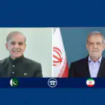 تصویر خاص از دیدار پزشکیان با شهباز شریف + عکس