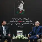 اظهارات قالیباف درباره تفاهم مدیریت تنگه هرمز در دیدار با رئیس مجلس عراق