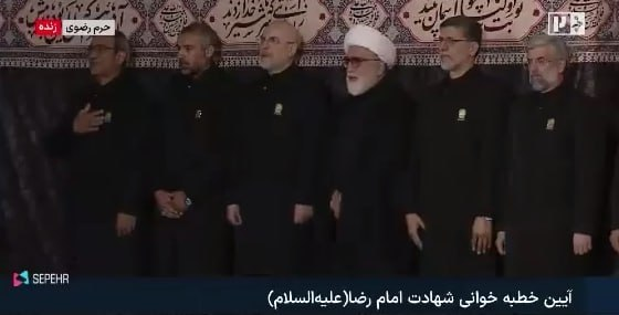 6457733 عکس هایی از قالیباف و عراقچی در مراسم خطبه خوانی شهادت امام رضا (ع)