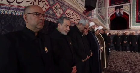 6457734 عکس هایی از قالیباف و عراقچی در مراسم خطبه خوانی شهادت امام رضا (ع)