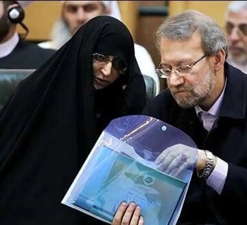 خانم فریده مطهری: شهید لاریجانی با اینکه در قضیه برخورد با احمدی نژاد مورد تشویق علما و دانشکاهیان قرار گرفت، ناراحت بود