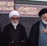 حضور سید مصطفی خامنه ای در مراسم چهلم رهبر شهید+ تصویر