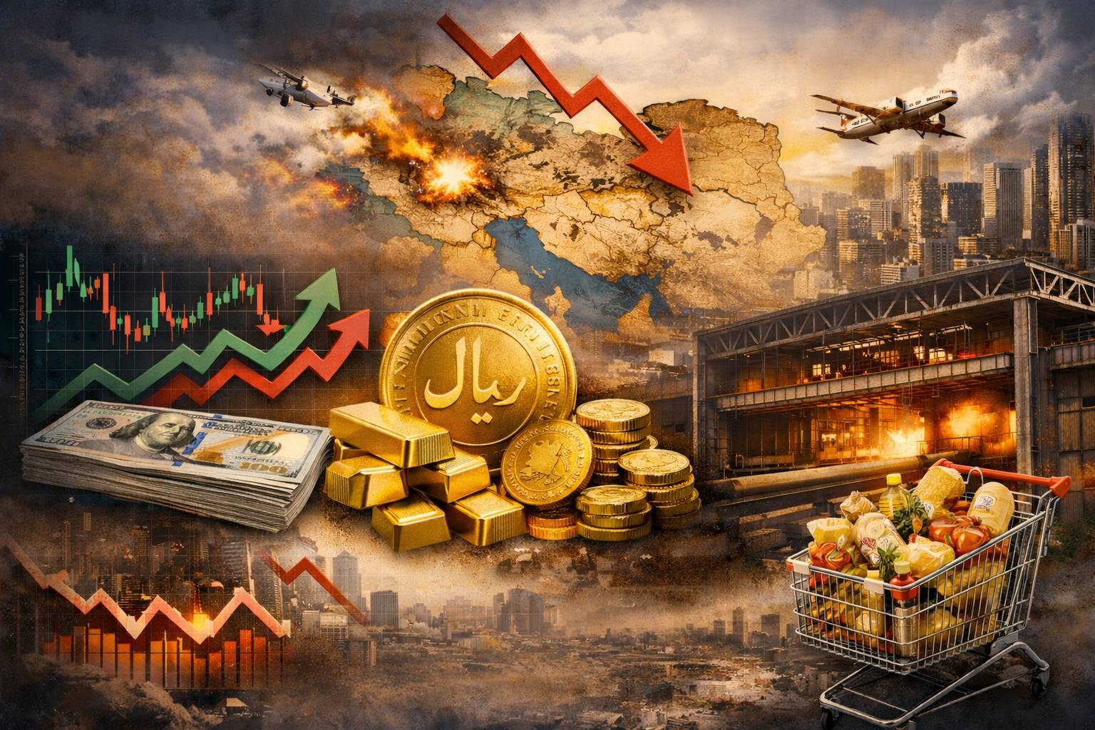 نوسانات ارز، طلا، فولاد و تأثیرات جنگ در خاورمیانه
