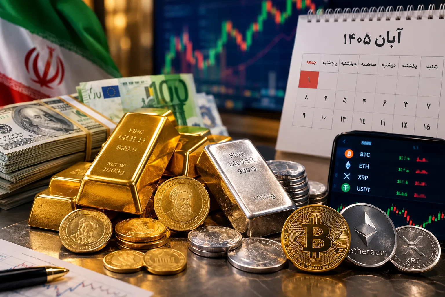 انتظارات بازار طلا و ارز در آستانه جمعه اول آبان