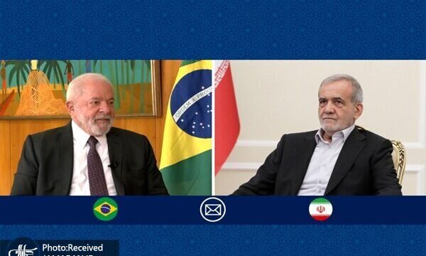 تبریک پزشکیان به لولا داسیلوا آغاز دورانی جدید در روابط ایران و برزیل