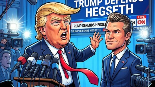 ترامپ هگست بزرگ ترین جنگجوی همدست استیضاح دموکرات ها