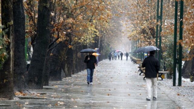 تشدید سامانه بارشی امشب در ۵ استان کشور شاهد بارش برف خواهیم بود