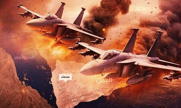 حمله هوایی سعودی ها به بازاری در الجوف ۱۴ شهید و زخمی بر جا گذاشت