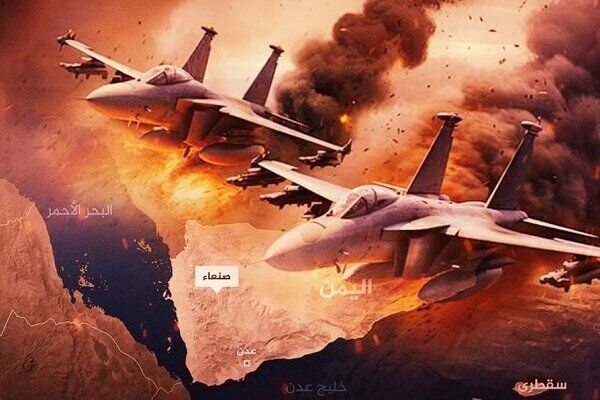 حمله هوایی سعودی ها به بازاری در الجوف ۱۴ شهید و زخمی بر جا گذاشت