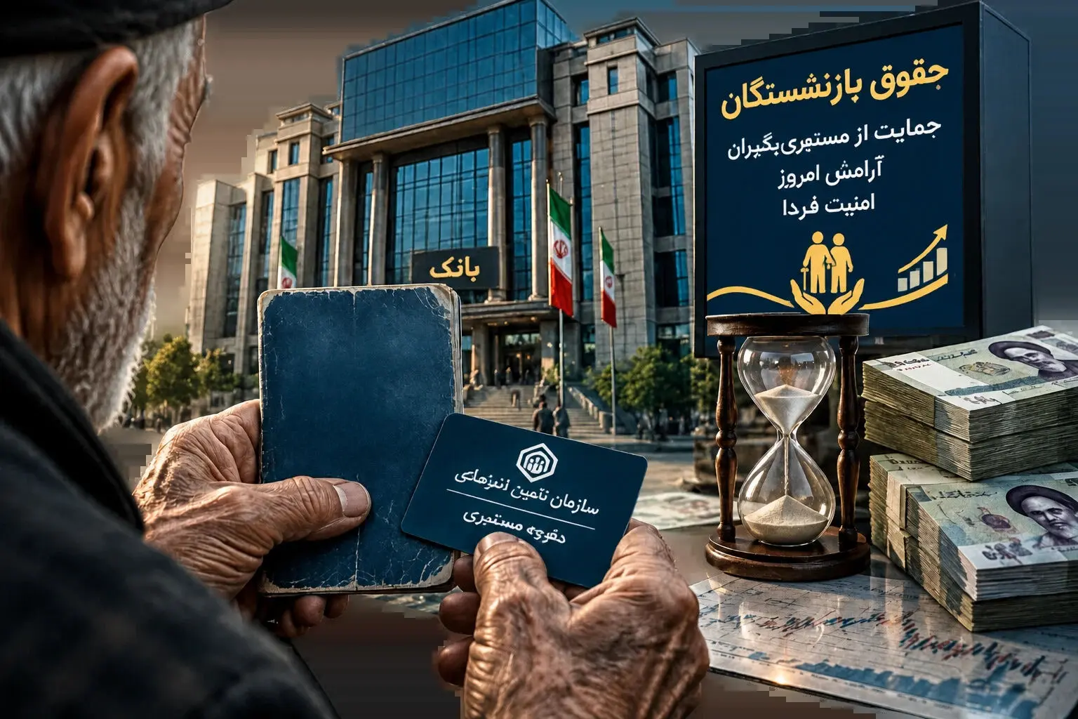 سود میلیاردی بانک ها از تأخیر ۶ ماهه معوقات بازنشستگان