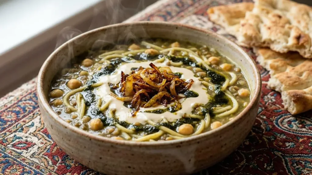 طرز تهیه آش رشته با حبوبات کنسروی سریع ساده و خوشمزه