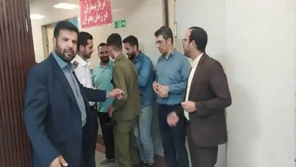 عکس حمله با قمه به بیمارستان ورامین عامل حادثه بازداشت شد