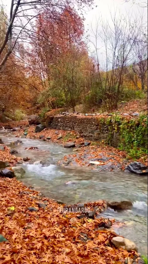 عکس زیباترین روستای پاییزی در یک ساعتی تهران