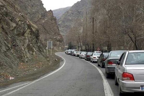 محدودیت تردد در جنوب به شمال جاده چالوس امروز نهم آبان