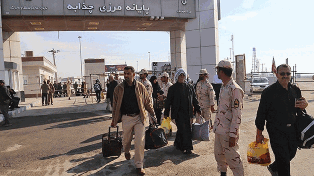 مرز چذابه به طور موقت در دو بخش مسافری و تجاری بسته شد