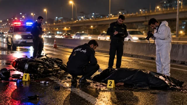 مرگ مشکوک مرد جوان در اتوبان بسیج تهران دوربین ها رازگشایی کردند
