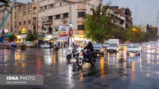 هشدار رگبار باران و کاهش دما برای تهران