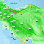 وضعیت آب وهوا امروز پنج شنبه ۲۳ مهر بارش های رگباری و وزش باد شدید در راه چند استان